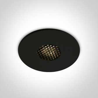 BLACK COB LED 7W WW HONEYCOMB 36deg IP54 700mA DARK LIGHT