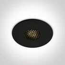 BLACK-COB-LED-7W-WW-HONEYCOMB-36deg-IP54-700mA-DARK-LIGHT