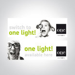 STICKER SWITCH TO ONE LIGHT 30x9cm