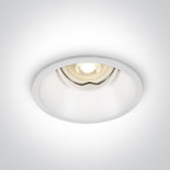 Witte inbouw spot, instelbaar, GU10, 50W