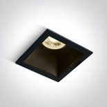 Zwarte inbouw spot, Vierkant, Down light, GU10