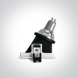 Witte inbouw spot, Dark Light, Asymmetrisch, GU10, CHILL OUT RANGE