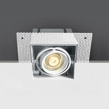 Witte inbouw spot, GU10, rand loos