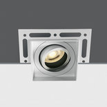 Witte inbouw spot, Rand loos, Instelbaar, 50W