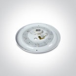 Witte plafonniere, 14W, Warm Wit