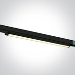 Zwarte track armatuur, lineair, 16W