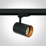 Zwarte track spot GU10, 10W, Dark Light