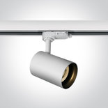 Witte track spot GU10, 10W, Dark Light