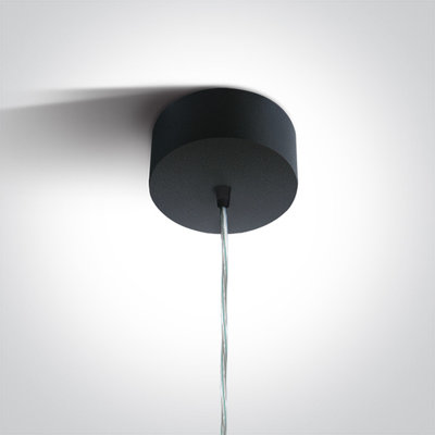BLACK PENDANT GU10 10W DARK LIGHT