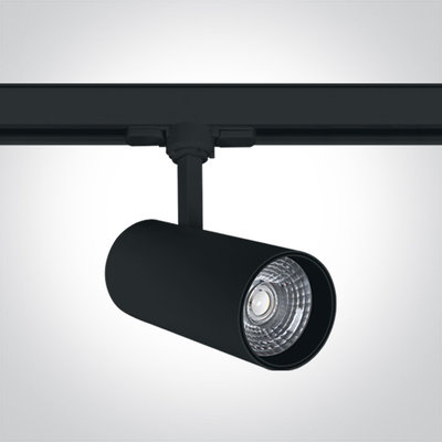 BLACK COB LED 20W CW TRACK SPOT 38deg 230V