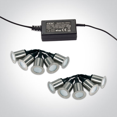 10pcs DECKING SET LED BLUE IP66