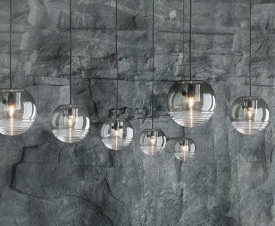 Flask Ball Pendant Smoke
