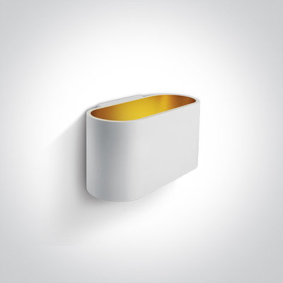LED Wandarmatuur - G9 - Zwart/goud - Ovaal