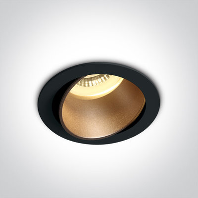 Inbouwspot rond - GU10 - Wit/brons