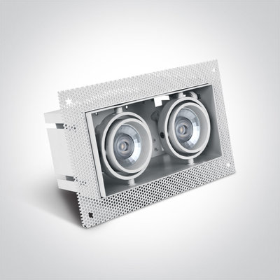 Trimless spot - GU10 - Dubbel - Zwart