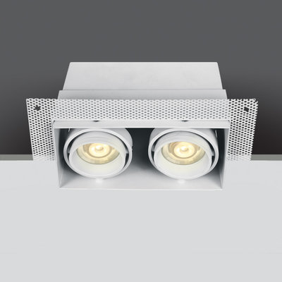 Trimless spot - GU10 - Dubbel - Zwart