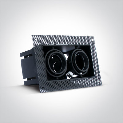Trimless spot - GU10 - Dubbel - Zwart