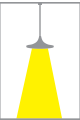 Golden Pendant Stretched