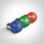 RED LED BALL LAMP 0,5w B22 230v