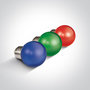 RED LED BALL LAMP 0,5w E27 230v